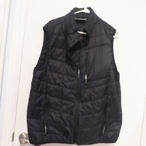 Free Country Lightweight Warm Synthetic Fill Quilted Black Vest XL 5 Pockets
